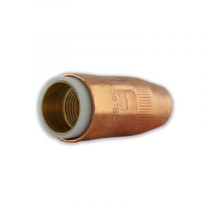 Centerfire nozzle shown from bottom at 45-degree angle