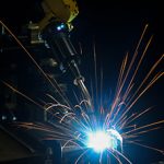 Tregaskiss TOUGH GUN TA3 robotic air-cooled MIG gun welding in automation application