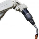 TOUGH GUN TA3 robotic air-cooled MIG gun installed on robot