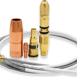 AccuLock S Consumables family including contact tip, nozzle, diffuser, liner and power pin