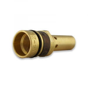 TOUGH LOCK retaining head shown from bottom at 45-degree angle