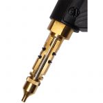 Cutaway of AutoLength pin shown installed at the back end of MIG welding gun