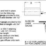 Liner trim length instructions