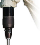 TOUGH GUN TA3 robotic air-cooled MIG gun installed on robot