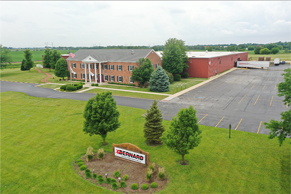 Aerial view of Bernard office and manufacturing facility